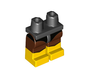 LEGO Black Black Vulcan Minifigure Hips and Legs (3815 / 36836)