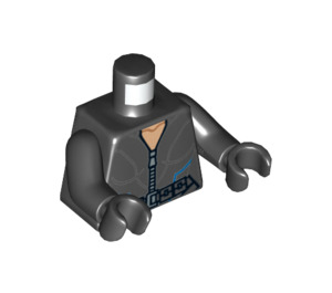 LEGO Schwarz Schwarz Widow Torso (973 / 76382)