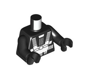 LEGO Black Blacktron I (Rerelease) Minifig Torso (973 / 76382)