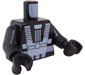 LEGO Schwarz Blacktron Reissue Minifigur Torso (973)