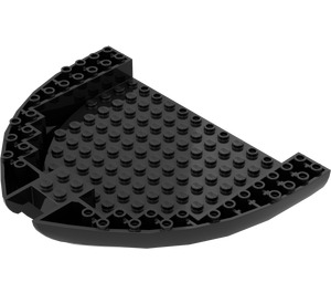 LEGO Black Boat Bow Hull 16 x 14 x 2 (64651)