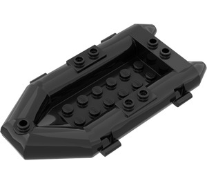 LEGO Schwarz Boot Inflatable 12 x 6 x 1.33 (75977)