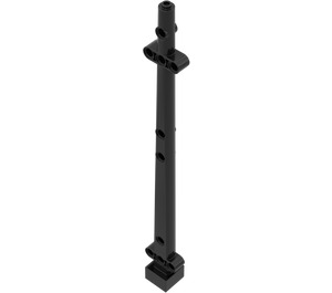 LEGO Black Boat Mast 2 x 2 x 20 Side Aligned 'x' Shaped Axle Hole (48002 / 65446)