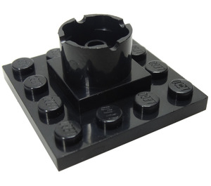 LEGO Noir Boat Mast Base 4 x 4 x 1 & 2/3 (6067)