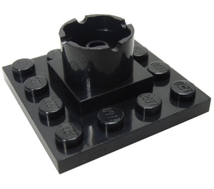 LEGO Schwarz Boot Mast Basis 4 x 4 x 1 & 2/3 (6067)