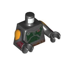 LEGO Schwarz Boba Fett Minifig Torso (973 / 76382)
