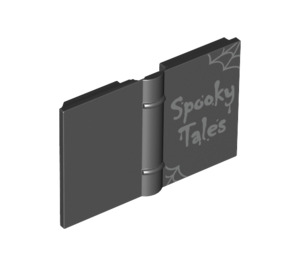 LEGO Black Book 2 x 3 with Silver Spooky Tales and Spider Webs (27505 / 33009)