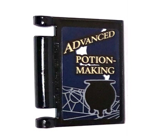 LEGO Zwart Book Cover met Advanced Potion-Making Sticker (24093)