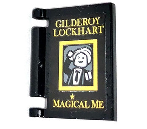 LEGO Schwarz Book Cover mit GILDEROY LOCKHART MAGICAL ME Aufkleber (24093)
