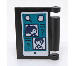 LEGO Black Book Cover with Phone Contact Sticker (24093)