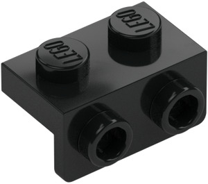 LEGO Black Bracket 1 x 2 - 1 x 2 (99781)