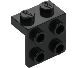 LEGO Musta Uloke 1 x 2 jossa 2 x 2 (21712 / 44728)