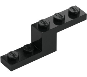 LEGO Musta Uloke 1 x 5 x 1.3 (5712)