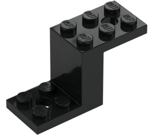 LEGO Black Bracket 2 x 5 x 2.3 and Inside Stud Holder (28964 / 76766)