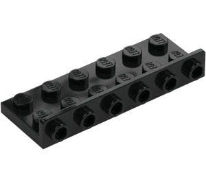 LEGO Black Bracket 2 x 6 with 1 x 6 Up (64570)