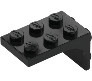 LEGO Black Bracket 3 x 2 with Plate 2 x 2 Downwards (69906)