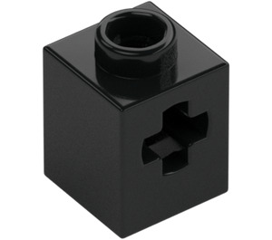 LEGO Black Brick 1 x 1 with Axle Hole (73230)