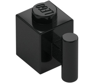 LEGO Black Brick 1 x 1 with Handle (2921 / 28917)