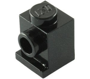 LEGO Schwarz Backstein 1 x 1 mit Scheinwerfer (4070 / 30069)