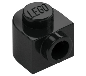 LEGO Zwart Steen 1 x 1 x 0.7 Rond met Zijknop (3386)