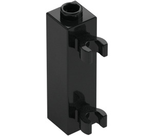 LEGO Black Brick 1 x 1 x 3 with Vertical Clips (Hollow Stud) (42944 / 60583)