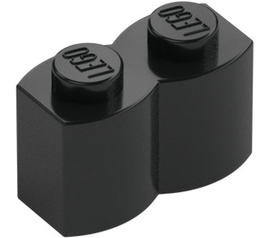 LEGO Black Brick 1 x 2 Log (30136)