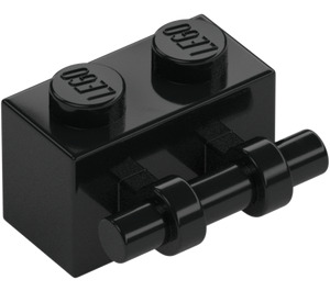 LEGO Black Brick 1 x 2 with Handle (30236)