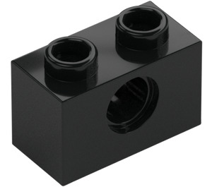 LEGO Black Brick 1 x 2 with Hole (3700)