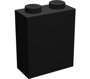 LEGO Noir Brique 1 x 2 x 2 sans guide d'axe ni encoche pour tenon à l'intérieur