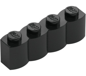 LEGO Noir Brique 1 x 4 Log (30137)