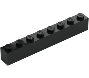 LEGO Black Brick 1 x 8 (3008)