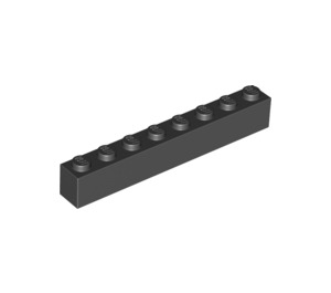 LEGO Noir Brique 1 x 8 (3008)