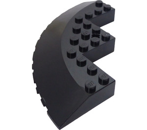LEGO Noir Brique 10 x 10 Rond Coin avec Tapered Bord (58846)