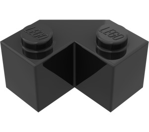 LEGO Zwart Steen 2 x 2 Facet (87620)