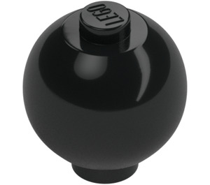 LEGO Black Brick 2 x 2 Round Sphere (37837)