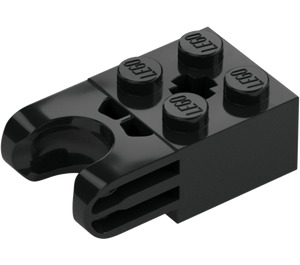 LEGO Black Brick 2 x 2 with Ball Joint Socket (67696)