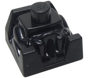 LEGO Black Brick 2 x 2 with Driver and Neck Stud (41850)