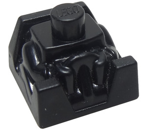 LEGO Sort Klods 2 x 2 med Chauffør og Neck Stud (41850)