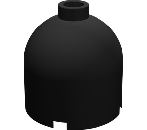 LEGO Noir Brique 2 x 2 x 1.7 Rond Cylindre avec Dome Haut (26451 / 30151)