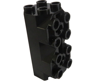 LEGO Negro Ladrillo 2 x 2 x 3.3 Octagonal con Espigas laterales (6042)