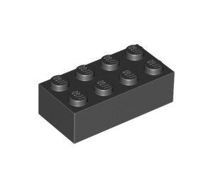 LEGO Zwart Steen 2 x 4 (3001 / 72841)