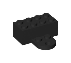 LEGO Black Brick 2 x 4 Magnet with Plate (35839 / 90754)