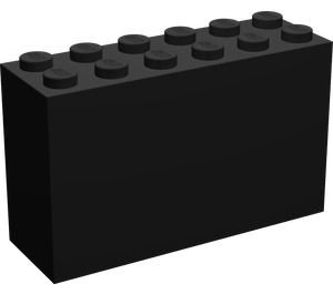 LEGO Noir Brique 2 x 6 x 3 (6213)