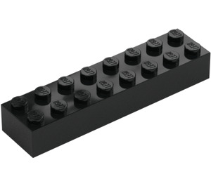 LEGO Black Brick 2 x 8 (3007 / 93888)