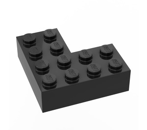 LEGO Black Brick 4 x 4 Corner