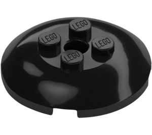 LEGO Black Brick 4 x 4 Round with 2 x 2 Studs (65138)