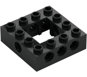 LEGO Schwarz Stein 4 x 4 mit Open Mitte 2 x 2 (32324)