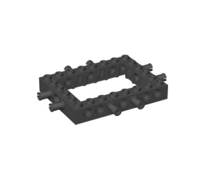 LEGO Black Brick 6 x 8 with Open Center 4 x 6 Assembly (32532 / 52668)