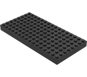 LEGO Svart Kloss 8 x 16 (4204 / 44041)