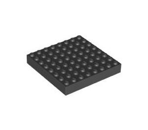 LEGO Noir Brique 8 x 8 (4201 / 43802)